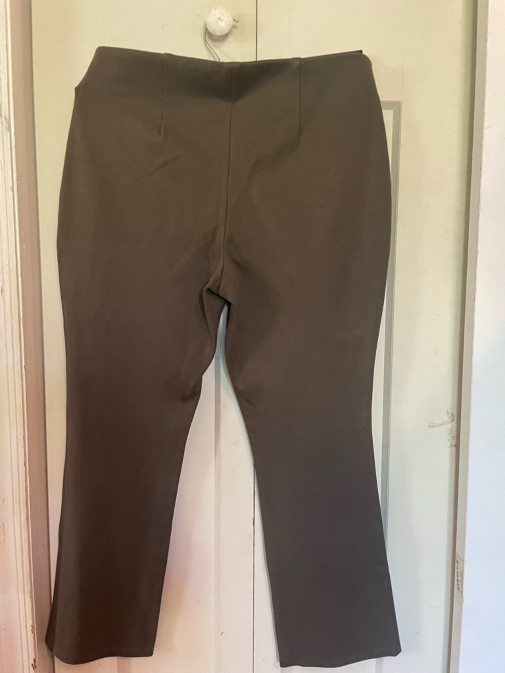 Classic Straight Leg Pants in Deep Green